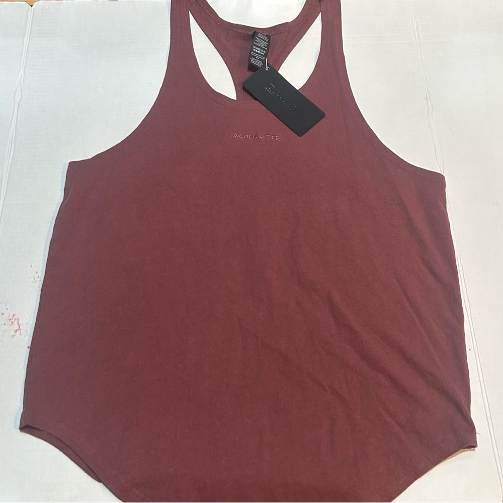 Alphalete NWT Women's Racerback Tank Top in Maroon Size M